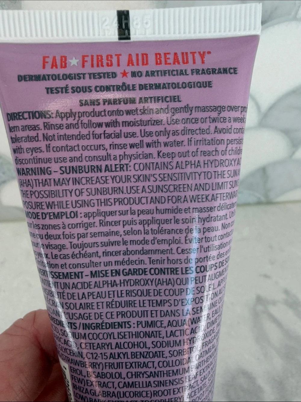 First Aid Beauty Pink KP Bump Eraser Body Scrub & Whole Body Deodorant Cream
